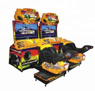 China Hot Selling Metal+Wood Super Bike 2 Coin Operated Auto Racing Video Simulator Arcade Game Machine For Sale for sale