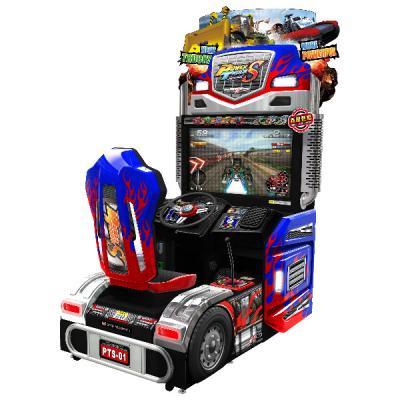 China Coin Operated Metal+Wood Hotselling Power Truck Simulator Arcade Car Racing Video Game Machine For Sale for sale