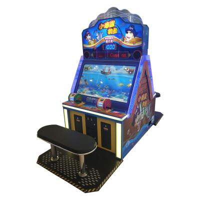 China Arcade Indoor Sport Amusement 2 Players Coin Operated Pirate Wooden Sight Hook With Chair Fishing Kids Game Machines For Sale for sale