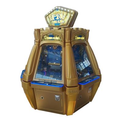 China Indoor Wooden Fort 2 Fort 2 Ticket Lottery Ticket Indoor Arcade Coin Pusher Game Machine Coin Pusher Visual Fun For Sale for sale