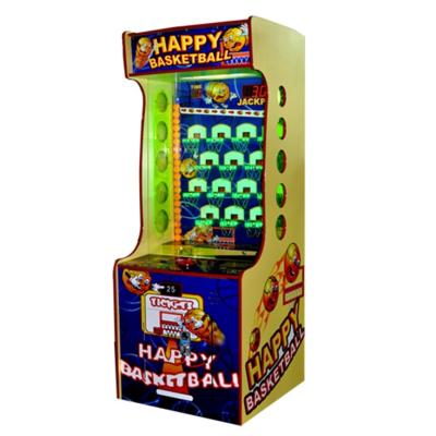 China Indoor Arcade Coin Operated Happy Lottery Game Center Basketball Ticket Park Redemption Game Machine For Sale for sale