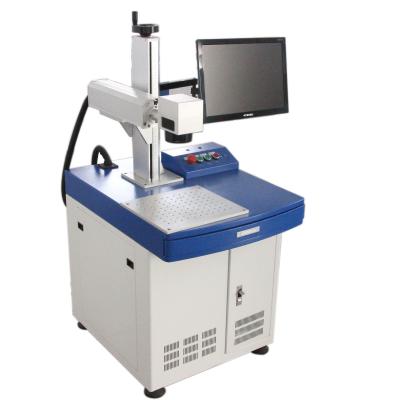 China 2021 Air Cooled Largest 20W Optical Fiber Metal Etching Laser Marking Machine for sale