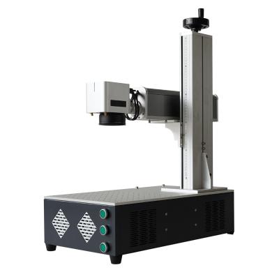 China Precision Technology Air Cooled Production Enclosed Desktop Fiber Laser Marking Machine for sale