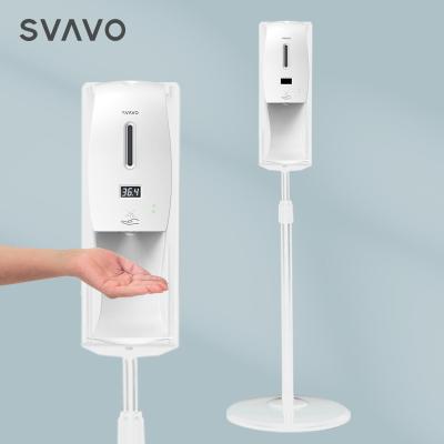 China SVAVO Modern Automatic Soap Dispenser Hand Soap Dispenser Sensor Free Liquid Automatic Soap Dispenser Kids With Thermometer for sale