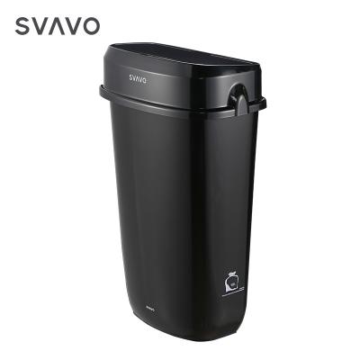 China Large Capacity SVAVO Sanitary Trash Lady Garbage Bin Viable Plastic Waste Collector Garbage Bin for sale