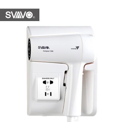 China Hot Popular SVAVO Electric Hair Dryer 1300W Hotel Outdoor Household Free Spare Parts Wall Mounted And Screwed Ion Plastic V-175C for sale