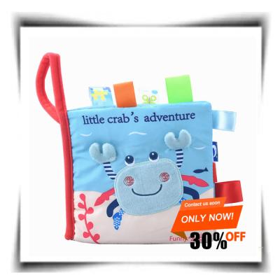 China Best Selling Custom Baby Soft Cloth Book Newborns 0-36 Months Baby 3D Cloth Books Enlightenment Toy Books for sale