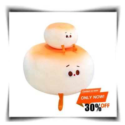 China Wholesale Super Soft Doll Steamed Bread Plush Toy Little Cute Steamed Bread Pillow Sleeping Pillow Factory Plush Toy for sale