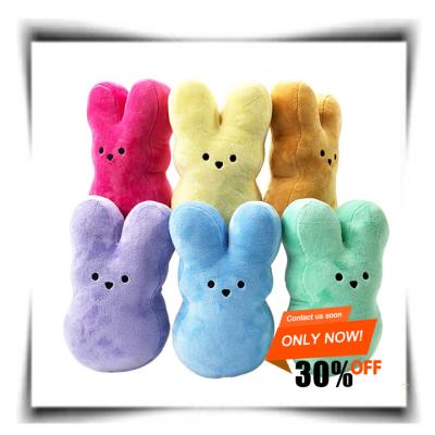 China Custom Plush Factory Outlet Easter Sound Doll Best Selling Toys By Bunny Peeps Plush Rabbit Simulation for sale