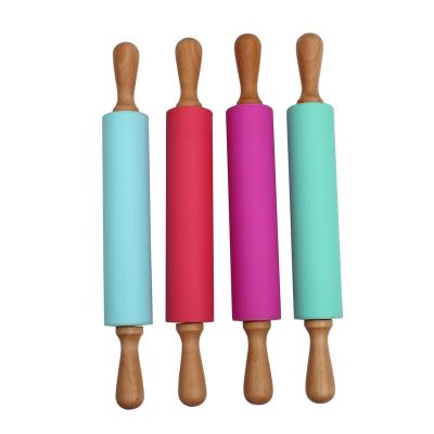 China Hopesun Walmart Hot Sale In Stock Wooden Rolling Pin And Pastry Boards Wooden Rolling Pin For Baking for sale