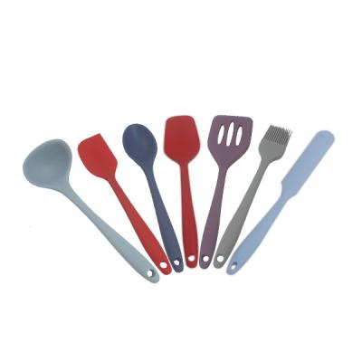 China Walmart Kitchen Accessories Mini Colorful Child Silicone Kitchen Viable Utensils Set For Kids Cookware Kitchen Tableware for sale