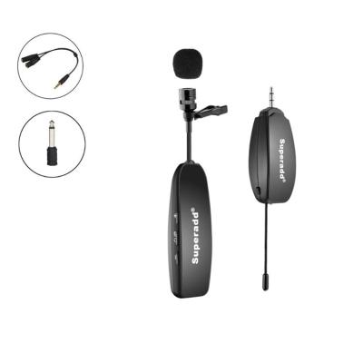 China Voice Recording UHF USB Recording Microphone Wireless Mic Without Wire Wireless Lavalier Microphone For IOS and Camera for sale