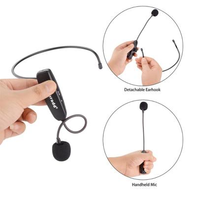 China Voice Recording UHF Headset Wireless Microphone Portable Wireless Microphones For Teachers Tour Guide for sale