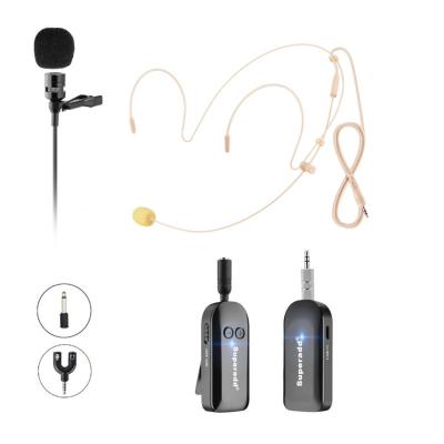 China Universal Wireless Voice Recording Brand Headset Microphone Lavalier Mic Without Wire Microphone For Teaching Meeting Churches for sale