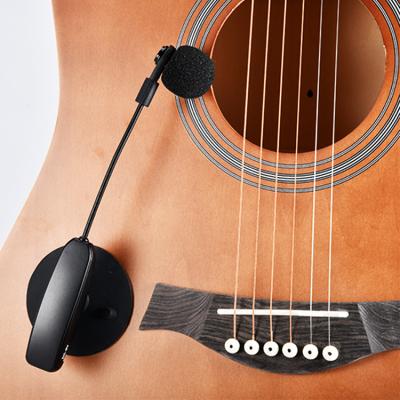 China New Design Silicone Sucker Noise Reduction Voice Recording Wireless Musical Instrument Microphone for Violin and Guitar for sale