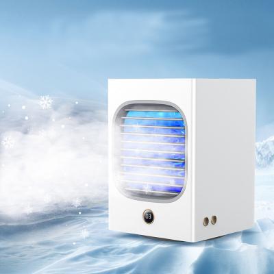 China Portable Rechargeable 4000mAh Oscillating Air Cooling 120 Degrees Rechargeable For Cars Mini Portable Air Conditioner for sale