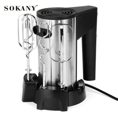 China Sokany 6629-2 Pure Copper Automatic Adjustable Speed ​​Motor Electric Egg Beater Handheld Egg Beater for sale