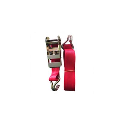 China Emergency Crash Ratchet Tie Down Strap With Flat Hook , Cargo Lashing Strap Ratchet Tie Down Strap for sale