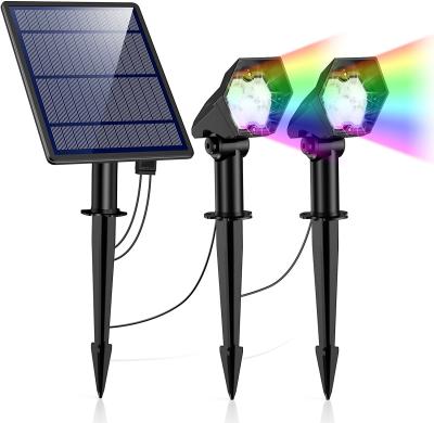 China 2021 Best Waterproof Solar Powered LANDSCAPE Spotlight For Outdoor Garden Radio Yard Landscape Lighting for sale