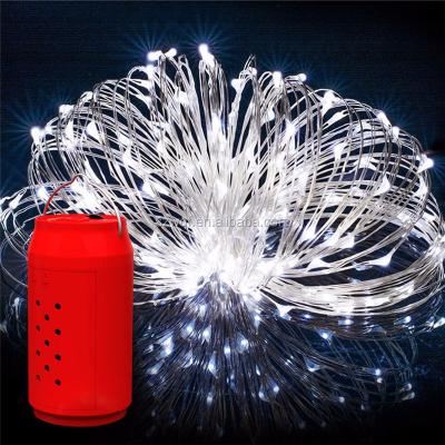 China Custom Waterproof Outdoor Solar Copper Wire Box Led Light Solar Powered Fairy Lamp String Christmas Lights for sale