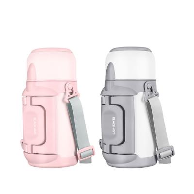 China Manufacturer 1000ml Thermos Bottle Stainless Steel Offensive Flask Eco-friendly PORTABLE With Handle Push Button for sale