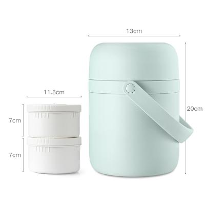 China Various Promotional Goods Microwavable Using Double Wall Vacuum Take Away Insulated Food Packaging Stainless Steel Thermos Lunch Box for sale