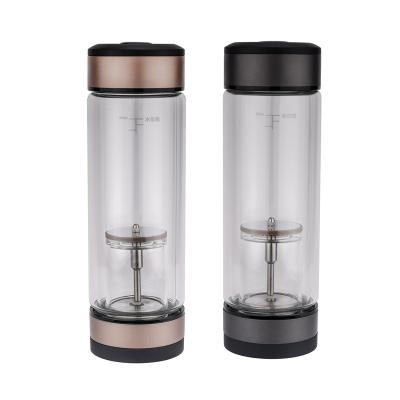 China High Quality Sustainable Double Wall 380Ml Pyrex Glass Unbreakable Water Bottle With Tea Filter for sale