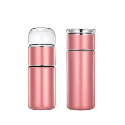 China Sustainable 304 Stainless Steel Travel Mug With Strainer Tea Bottle For Loose Leaf Tea Bottle With Mesh Filter for sale