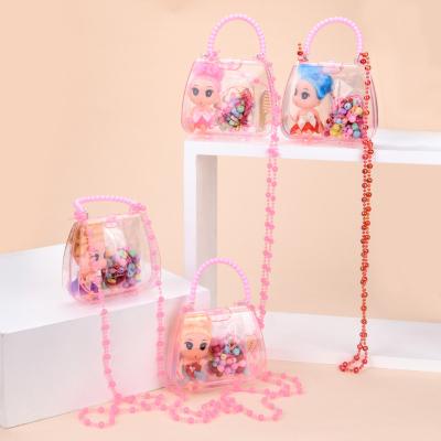 China Toy New Funny Educational Creative Children's Handbag Luminous Children's Role Playing Creative Handmade Flash Toys Bag for sale