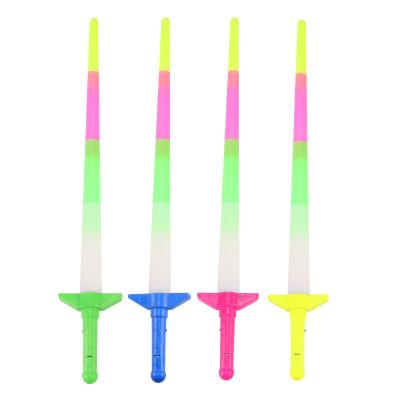 China Large Size Retractable Plastic Stick Flickering LED Sword Party Concert Christmas Carnival Fluorescent Toys for sale