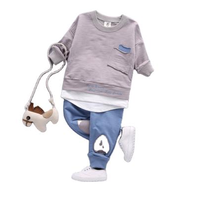 China Europe and America latest design fashion kids clothes wholesale children's clothing sets children's clothing sets boy for sale