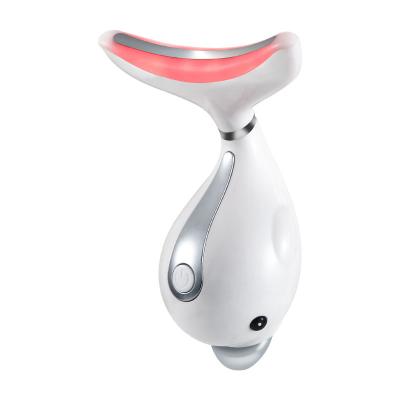 China 2021 Dolphin Shape Hand-held neck massager Electric photon Rejuvenation firming neck device for sale