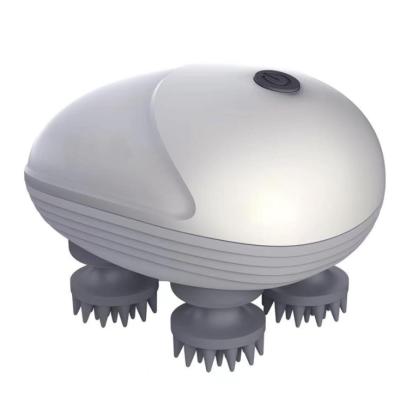 中国 Handheld mini head scalp massage tool waterproof 3D massager for facial relax wireless Head massager 販売のため