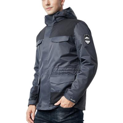 China Breathable Custom Men's Outdoor Waterproof Breathable Softshell Jacket OEM 3 In 1 Windproof winter Padded Jacket For Men for sale