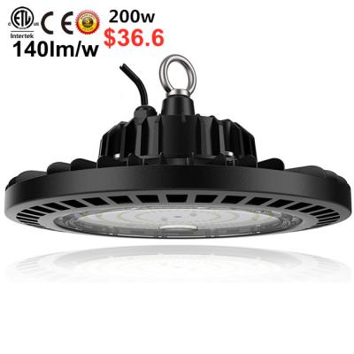 China Warehouse high lumen smd high bay lighting 200w ip65 130lm/w 150lm/w waterproof UFO led high bay light for sale