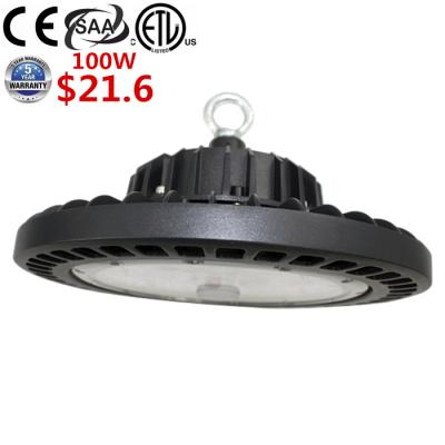 China WAREHOUSE ; FACTORY Best Selling Indoor Waterproof Ip65 Led High Bay Fixture 100W UFO Led High Bay Light for sale