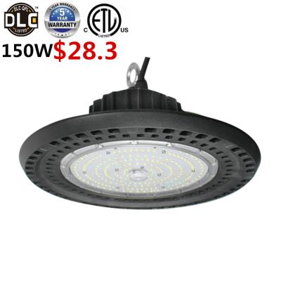 China WAREHOUSE ; FACTORY Best Selling Indoor Waterproof Ip65 Led High Bay Fixture 150W UFO Led High Bay Light for sale