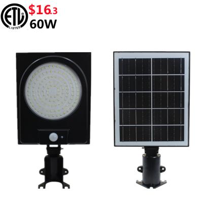 China Garden 3 Year Warranty LED Garden Light 60W LED Solar Powered Yard Light ETL Outdoor for sale