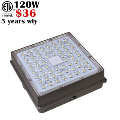 China Hotel Shenzhen Factory Lowest Price Led Lighting Made In China ETL DLC Led Canopy Light Gas Station 35w 80w 100w 140w for sale