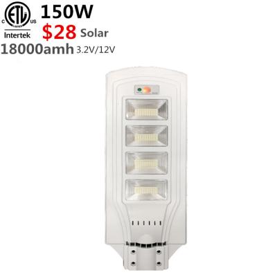 China 24AH street integrated 20 watt solar light outdoor street lights Shenzhen supplier etl brand new dlc led for sale