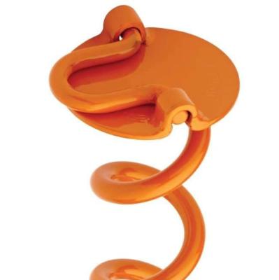 China Heavy Duty Folding Dog Stake Ring Spiral Ground Anchor For Dog Link Out Of Stake for sale