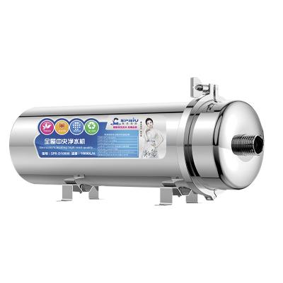 China Hotel 2000l/h Stainless Steel Shell PVDF Ultrafiltration Membrane Water Filter for sale