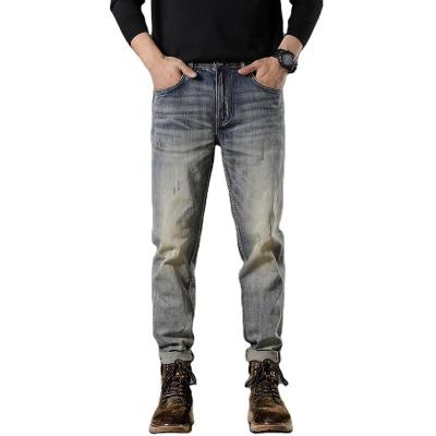 China Retro Selvedge QUICK DRY denim heavy process wash water plus size mens jeans mens pants mens jeans for sale