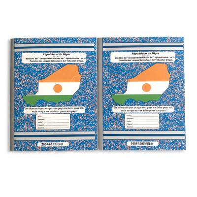 China Staple 17*22cm High Quality Niger Map Exercise Book and A5 Niger School Exercise Book For Children for sale