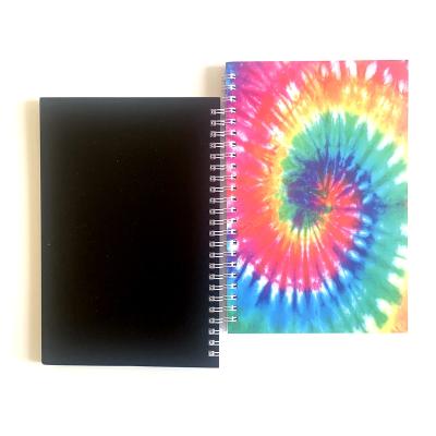 China Hot Selling School/Office A5 PP Hardcover Spiral Notebook Hardcover Notebook Notebook With Simple Neat Line for sale