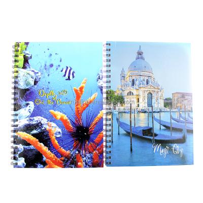 China Custom Colorful Printed Line of Spiral Notebook 100/200Pages Hardcover Book Notebook China Spiral Notebook for sale