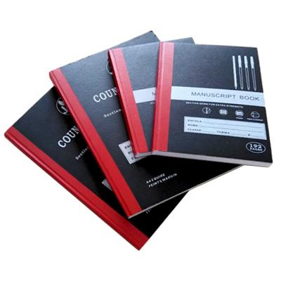 China High Quality Matt Black Cover Paper South Africa High Quality Exercises 2 Counter Paper Hands Books A4 Hardcover Book Notebook for sale