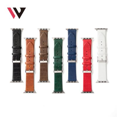 China Custom Made Stylish White Iwatch Watch Case Delicate Design Good Sale Strap Gray Iwatch Bands For Iwatch Series 6 With PU/Leather Material for sale