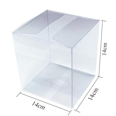 China Recycled Materials 14cm stock rectangular clear Macaron Candy Packaging transparency Box Plastic Package Box Transparent PET PVC plastic boxes for sale