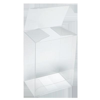 China Recycled Materials 3cm Rectangle Transparent Plastic Printed Display Packaging Folding Acetate Boxes Clear Vinyl PVC PET Packaging Box for sale